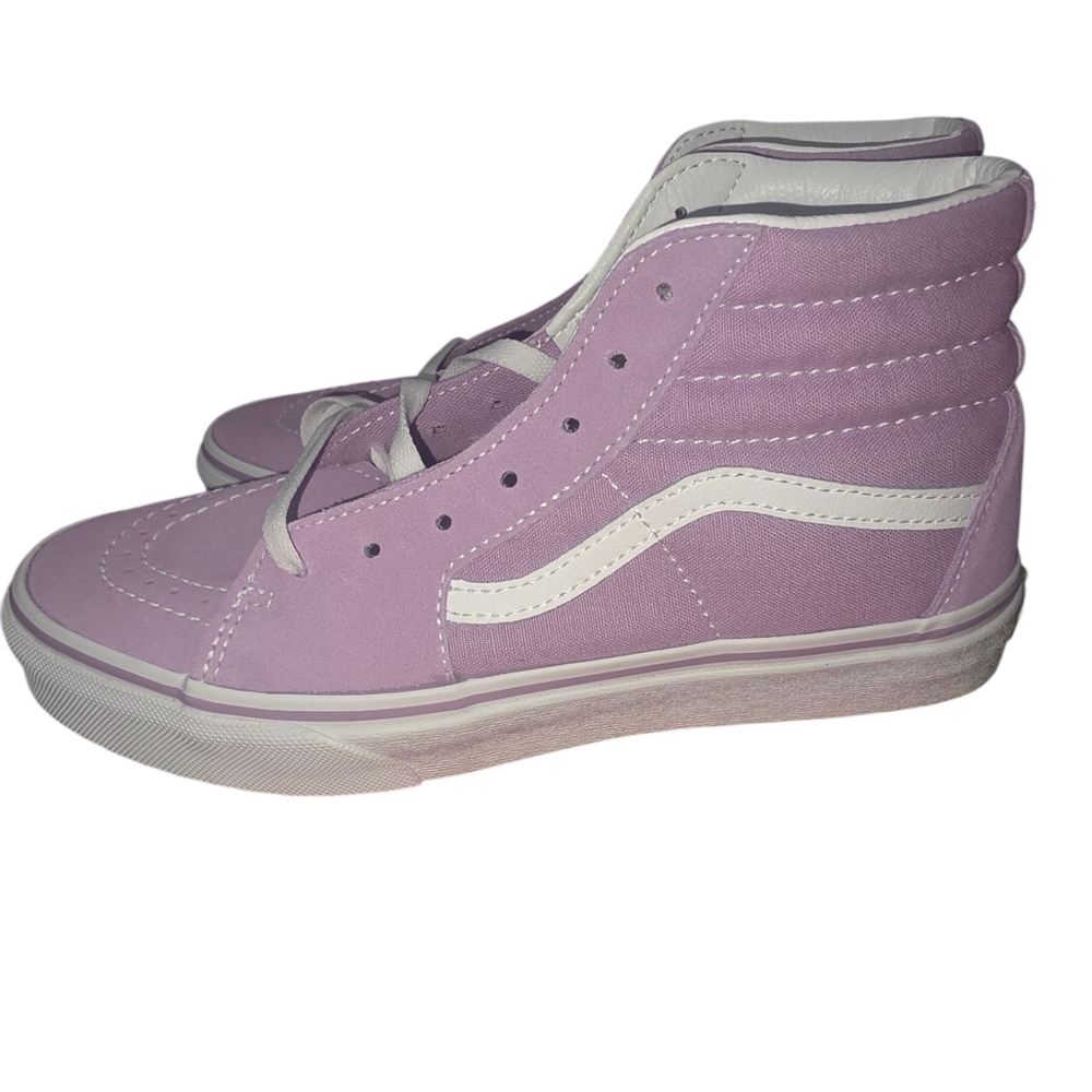 High-Top Sneakers - Purple and White